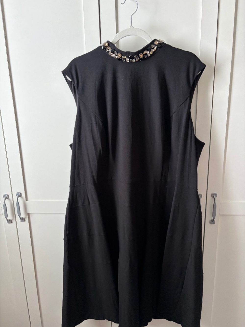 Eliza J Black Jewel Neck Plus Sized (22W) Party, Cocktail, Holiday Dress